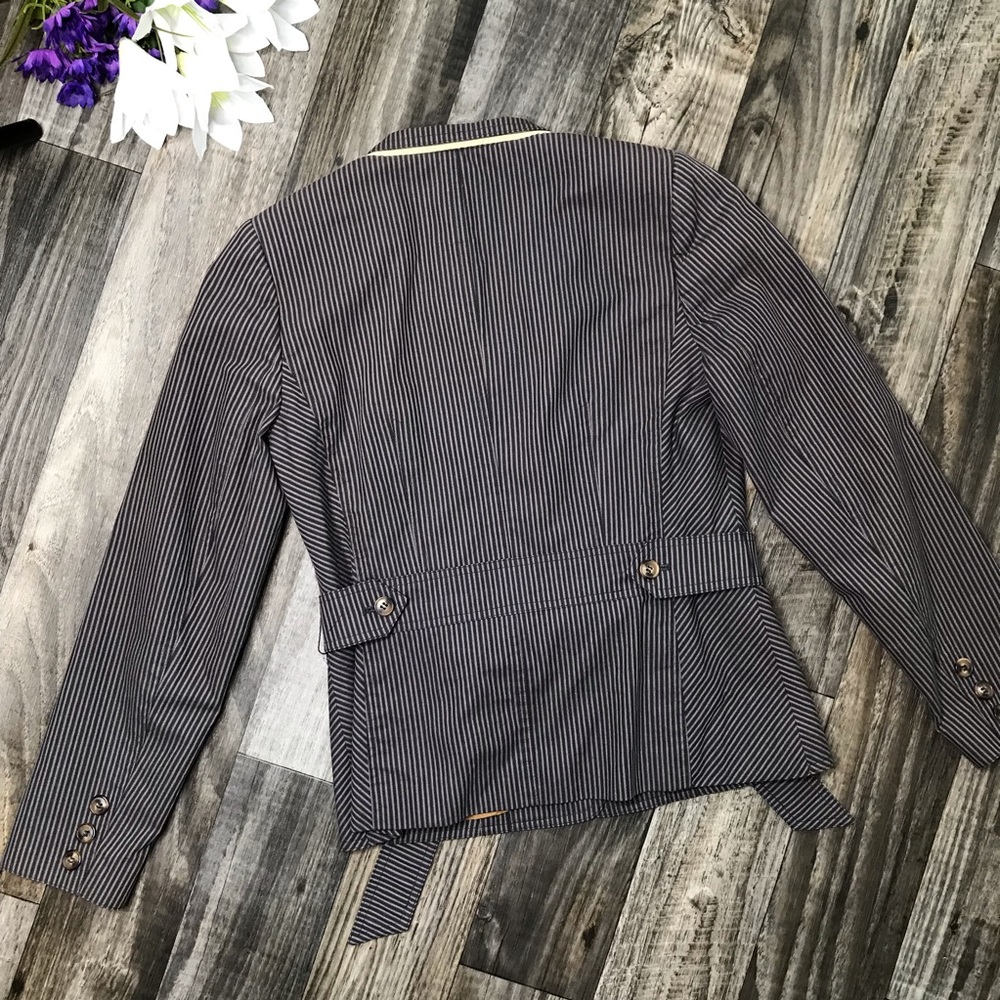 Apostrophe Striped Button Down Blazer/Jacket - image 6
